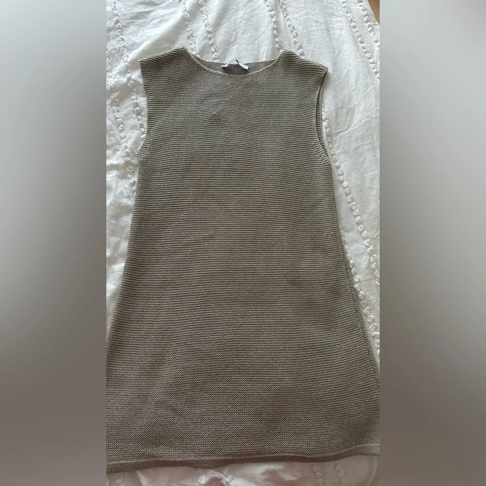 NWOT-Zara Metallic Thread Dress - Picture 3 of 5
